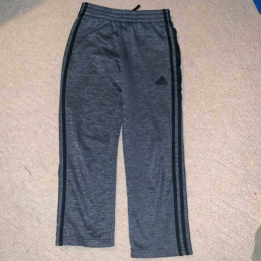 Small Adidas Grey Black joggers